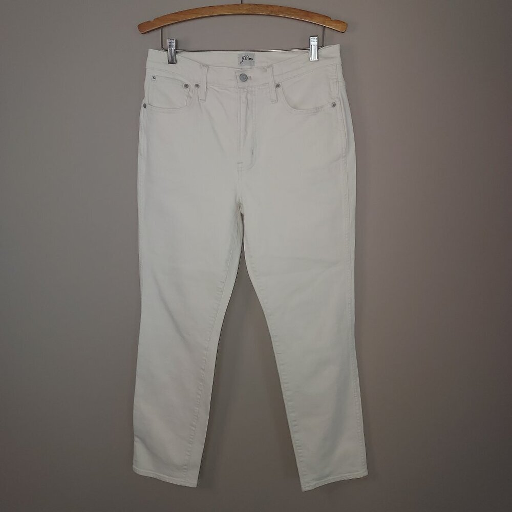 J Crew Vintage Straight Leg Off White Jeans Size 30 NWOT